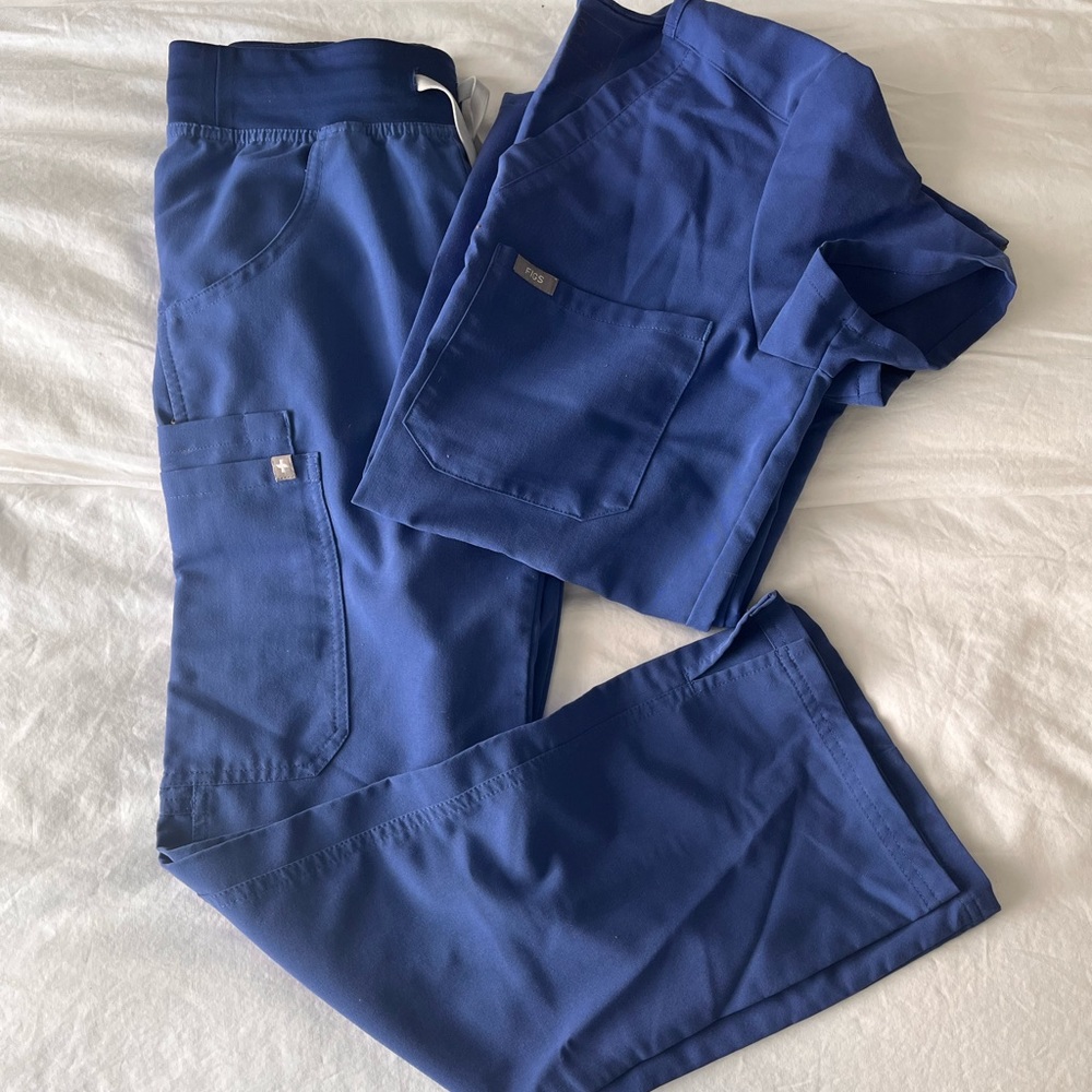 FIGS XXS/P Scrub Set Blue